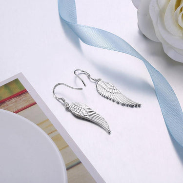 Angel Wings Drop Earrings-Your Soul Place